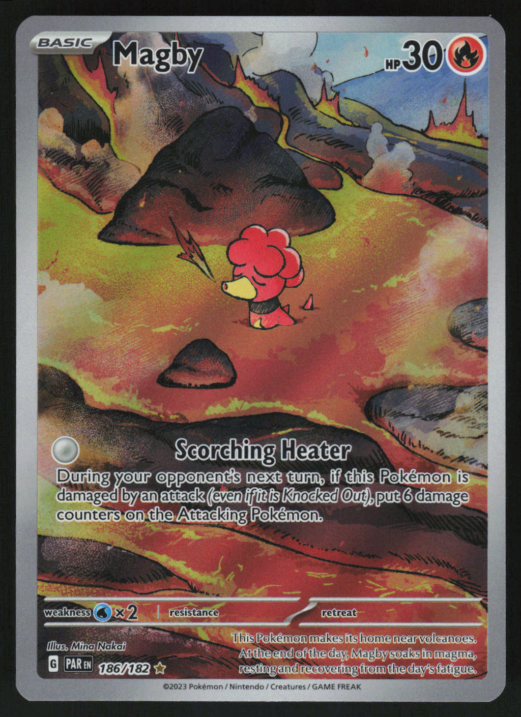 Magby Illustration Rare SV04: Paradox Rift 186/182 NM