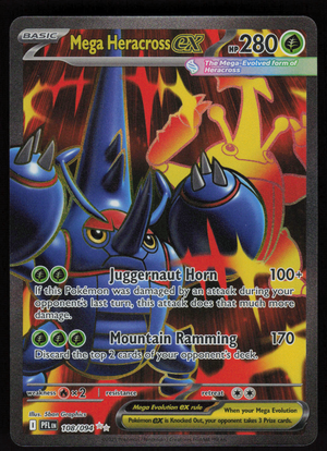 Mega Heracross ex - Ultra Rare ME02: Phantasmal Flames 108/094 NM