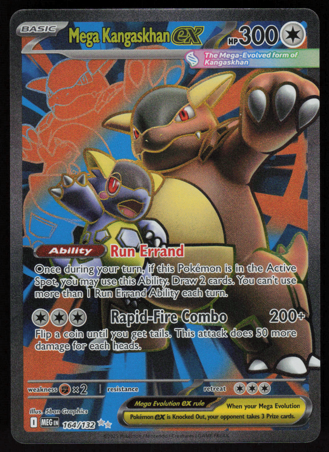 Mega Kangaskhan ex Ultra Rare ME01: Mega Evolution 164/132 NM