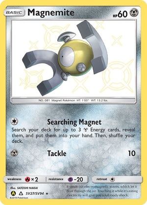 Magnemite Shiny Holo Rare Hidden Fates: Shiny Vault SV27/SV94