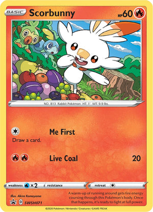 Scorbunny - SWSH071 Promo SWSH: Sword & Shield Promo Cards SWSH071
