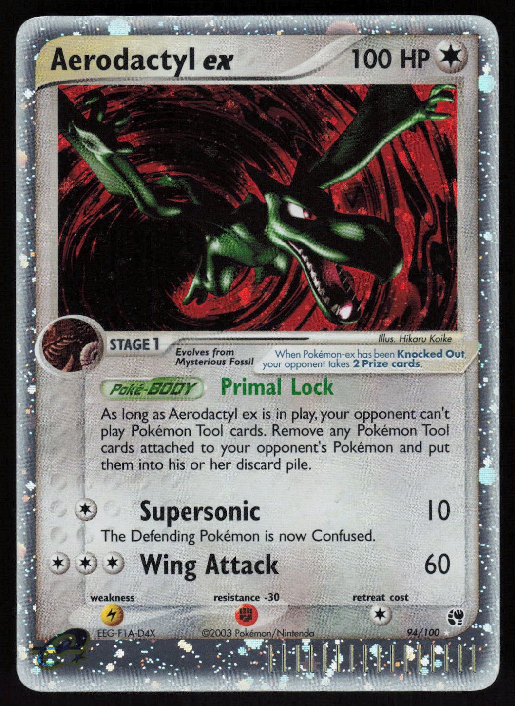 Aerodactyl ex Ultra Rare Sandstorm 94/100 NM