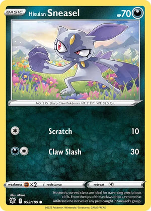 Hisuian Sneasel - 092/189 (Cosmos Holo) Promo Deck Exclusives 092/189
