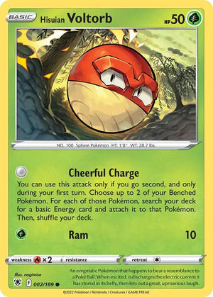 Hisuian Voltorb - 002/189 (Cosmos Holo) Promo Deck Exclusives 002/189