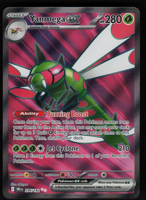 Yanmega ex Ultra Rare SV10: Destined Rivals 206/182 NM
