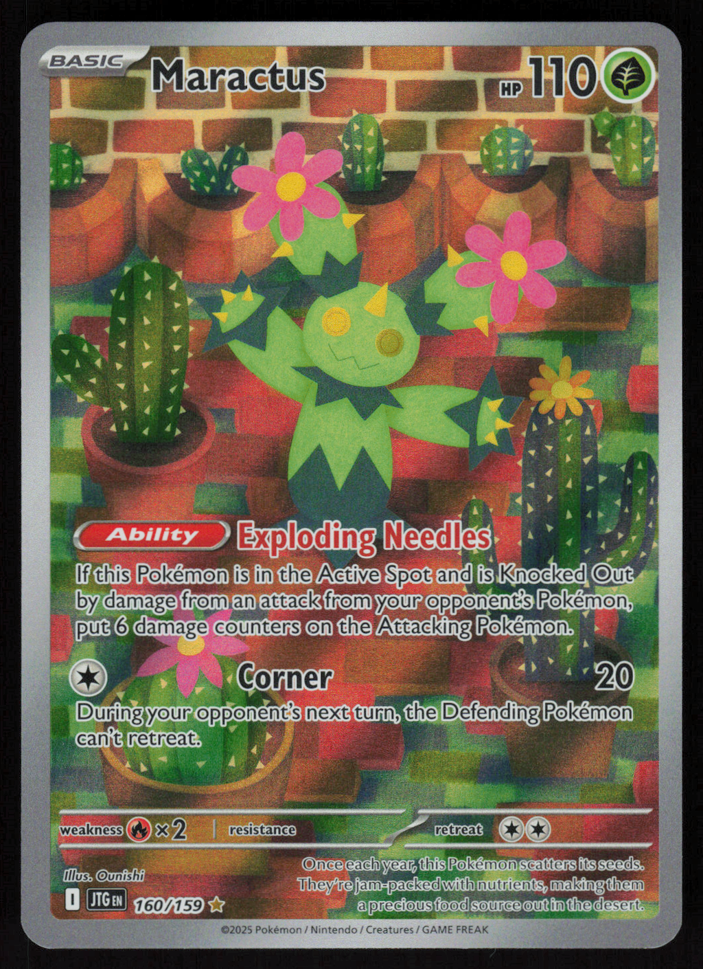 Maractus Illustration Rare SV09: Journey Together 160/159 NM