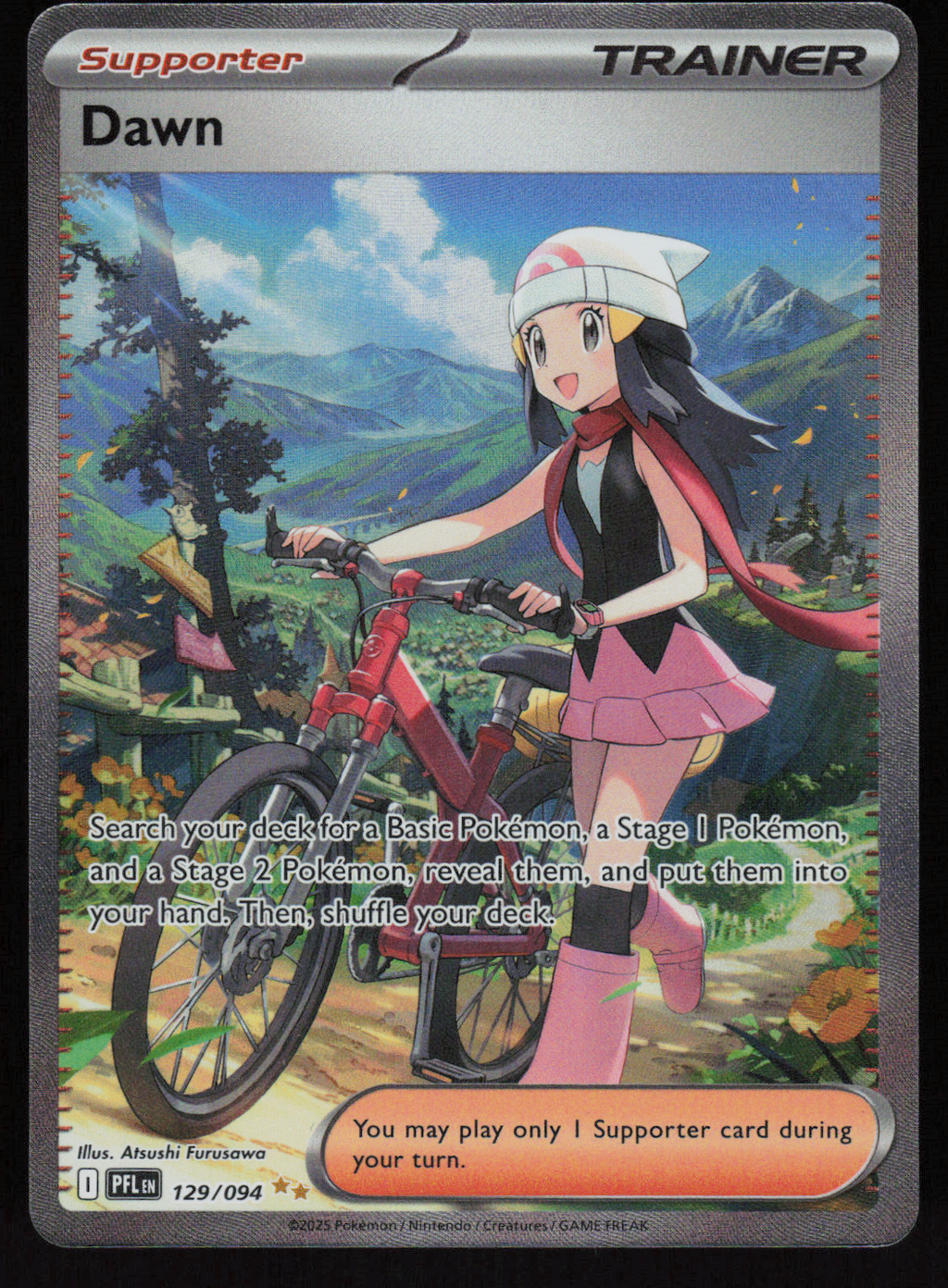 Dawn Special Illustration Rare ME02: Phantasmal Flames 129/094 NM