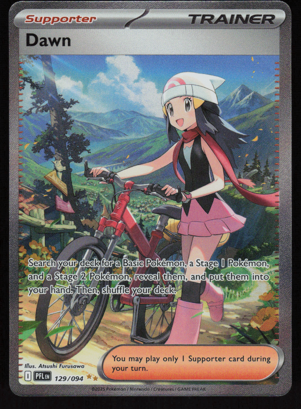 Dawn Special Illustration Rare ME02: Phantasmal Flames 129/094 NM