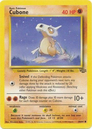 Cubone Common Jungle 50/64