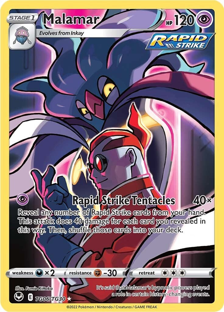 Malamar Ultra Rare SWSH12: Silver Tempest Trainer Gallery TG06/TG30
