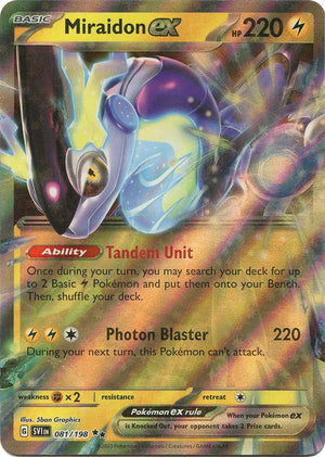 Miraidon ex - 081/198 Double Rare SV01: Scarlet & Violet Base Set 081/198