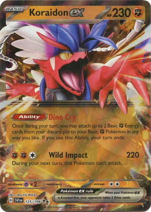 Koraidon ex - 125/198 Double Rare SV01: Scarlet & Violet Base Set 125/198