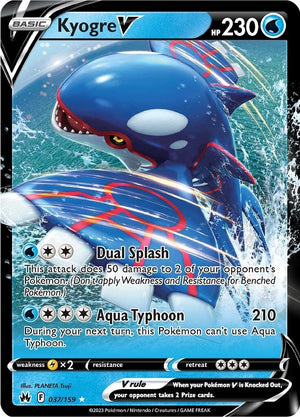 Kyogre V Ultra Rare SWSH: Crown Zenith 037/159