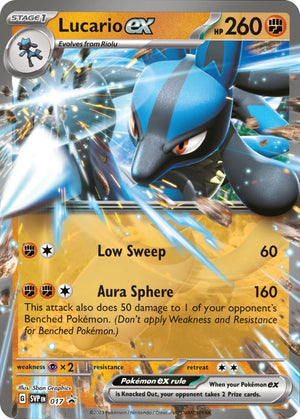 Lucario ex - 017 Promo SV: Scarlet & Violet Promo Cards 017