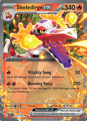 Skeledirge ex - 037/193 Double Rare SV02: Paldea Evolved 037/193