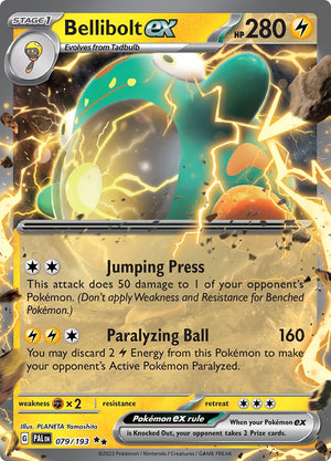 Bellibolt ex - 079/193 Double Rare SV02: Paldea Evolved 079/193