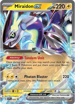 Miraidon ex - 028 Promo SV: Scarlet & Violet Promo Cards 028