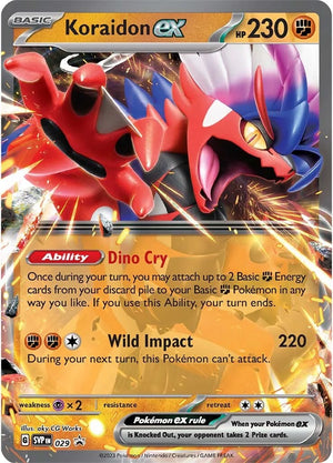 Koraidon ex - 029 Promo SV: Scarlet & Violet Promo Cards 029