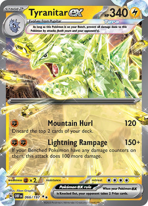 Tyranitar ex Double Rare SV03: Obsidian Flames 066/197