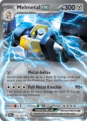 Melmetal ex Double Rare SV03: Obsidian Flames 153/197