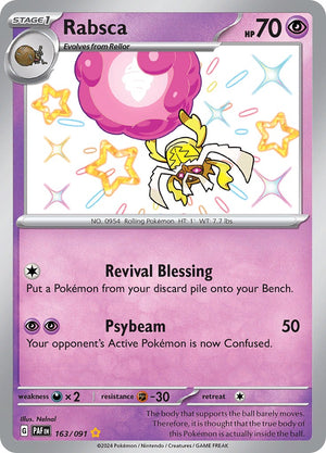 Rabsca Shiny Rare SV: Paldean Fates 163/091