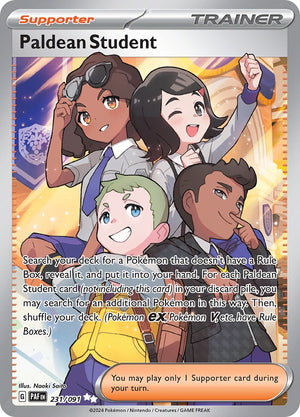Paldean Student - 231/091 Ultra Rare SV: Paldean Fates 231/091