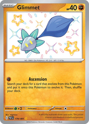 Glimmet Shiny Rare SV: Paldean Fates 179/091