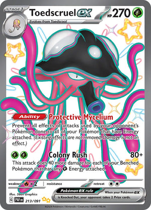 Toedscruel ex - 213/091 Shiny Ultra Rare SV: Paldean Fates 213/091