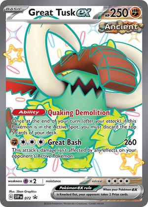 Great Tusk ex - 072 Promo SV: Scarlet & Violet Promo Cards 072