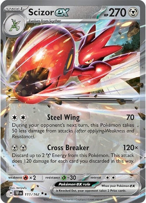 Scizor ex - 111/162 Double Rare SV05: Temporal Forces 111/162