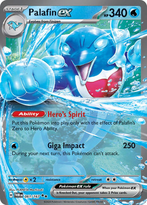 Palafin ex - 061/167 Double Rare SV06: Twilight Masquerade 061/167