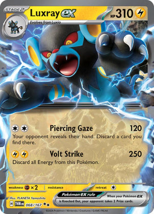 Luxray ex - 068/167 Double Rare SV06: Twilight Masquerade 068/167