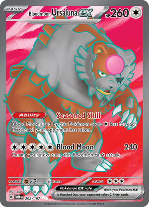 Bloodmoon Ursaluna ex - 202/167 Ultra Rare SV06: Twilight Masquerade 202/167