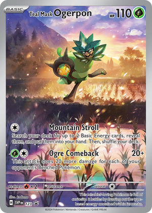 Teal Mask Ogerpon - 123 Promo SV: Scarlet & Violet Promo Cards 123