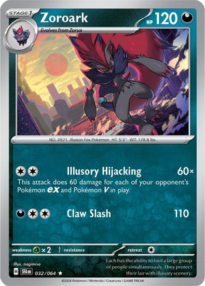 Zoroark Rare SV: Shrouded Fable 032/064