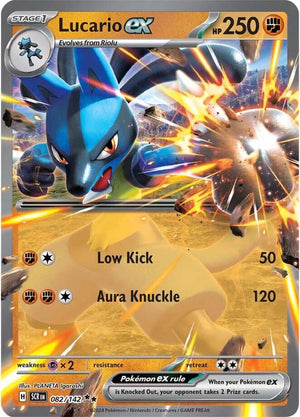Lucario ex Double Rare SV07: Stellar Crown 082/142