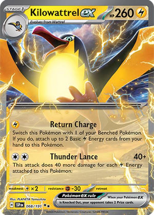 Kilowattrel ex Double Rare SV08: Surging Sparks 068/191