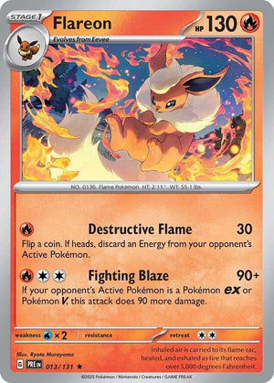 Flareon Rare SV: Prismatic Evolutions 013/131