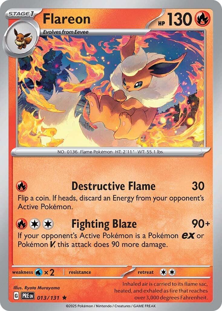 Flareon Rare SV: Prismatic Evolutions 013/131