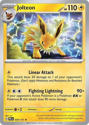 Jolteon Rare SV: Prismatic Evolutions 029/131