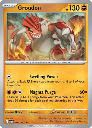 Groudon Rare SV: Prismatic Evolutions 049/131