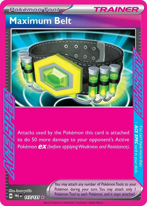 Maximum Belt ACE SPEC Rare SV: Prismatic Evolutions 117/131