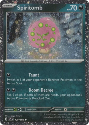 Spiritomb - 129/198 (Cosmos Holo) Uncommon Miscellaneous Cards & Products 129/198