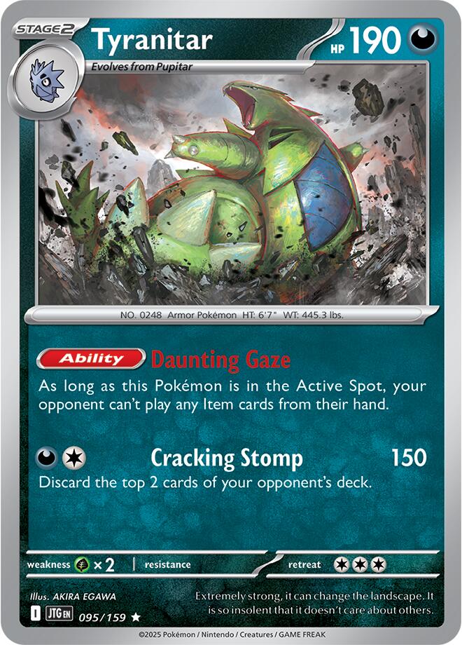 Tyranitar Rare SV09: Journey Together 095/159