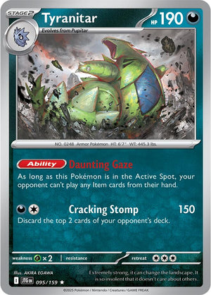 Tyranitar Rare SV09: Journey Together 095/159