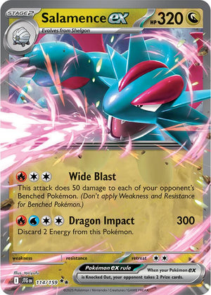 Salamence ex - 114/159 Double Rare SV09: Journey Together 114/159