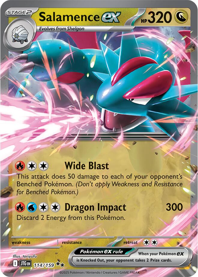 Salamence ex - 114/159 Double Rare SV09: Journey Together 114/159