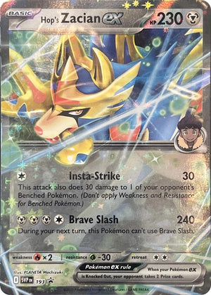 Hop's Zacian ex - 193 Promo SV: Scarlet & Violet Promo Cards 193