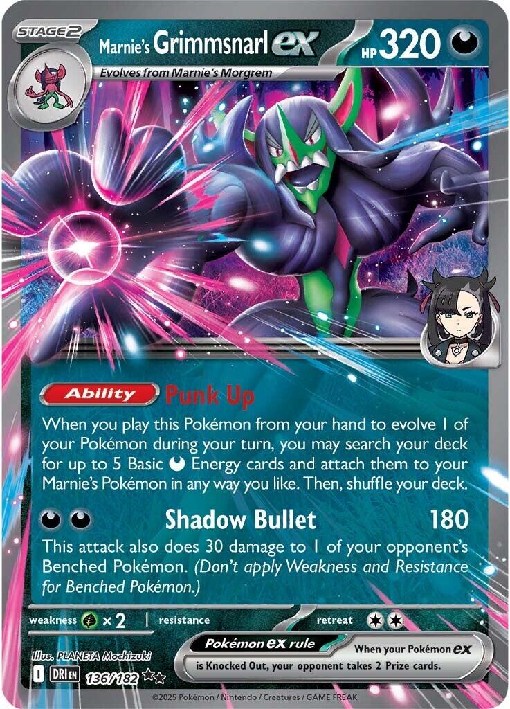 Marnie's Grimmsnarl ex Double Rare SV10: Destined Rivals 136/182