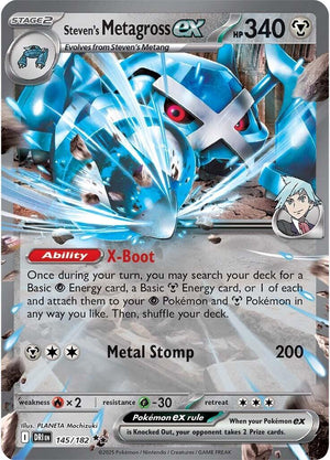 Steven's Metagross ex Double Rare SV10: Destined Rivals 145/182